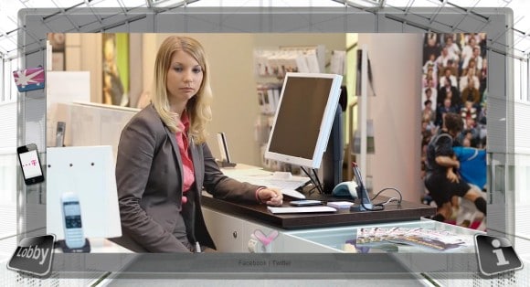 Empfangstätigkeit – warten auf den Besucher Empfangstätigkeit