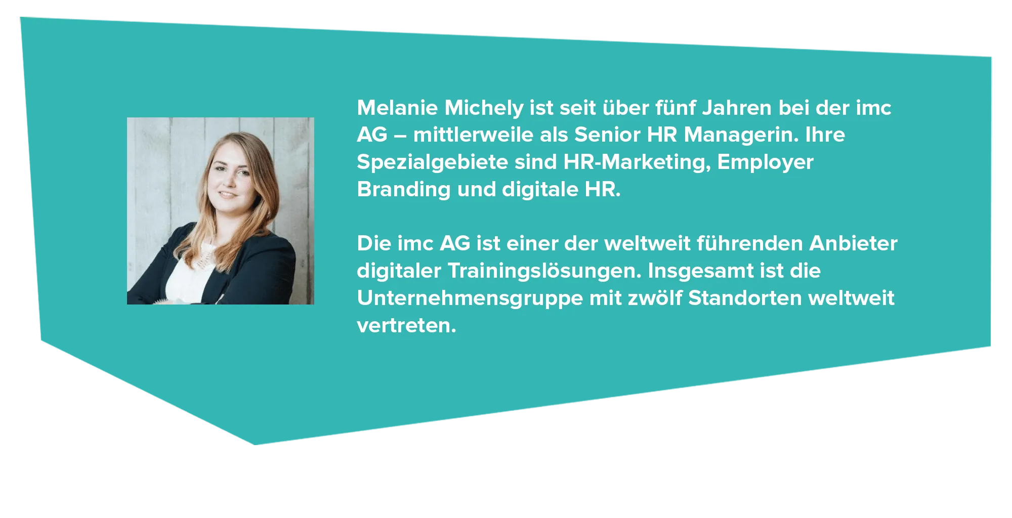 imc AG Interview Melanie Michely